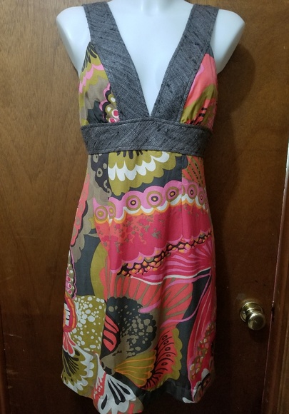 Trina Turk flamingo secret butterfly dress 2 NWOT - Picture 2 of 7